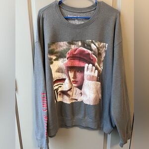 Taylor Swift Red (Taylor’s Version) Albumn Over Grey Crewneck